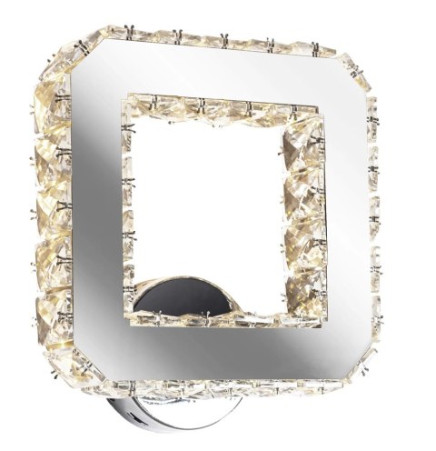 KINKIET KRYSZTAŁ KWADR. CIEPŁY APP415-W