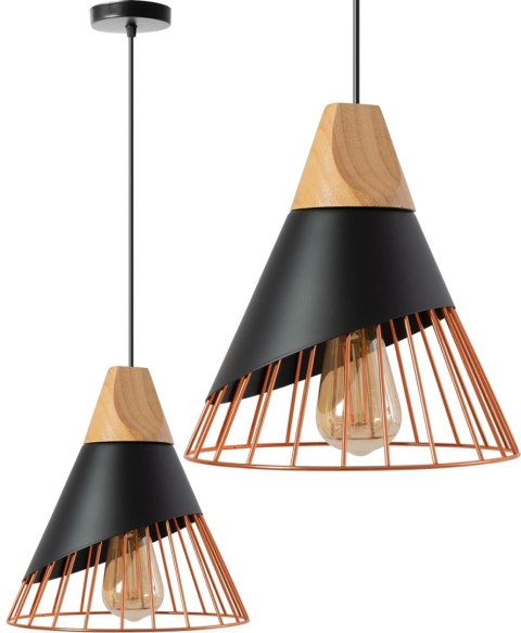 LAMPA APP225-1CP BLACK/ ROSE GOLD