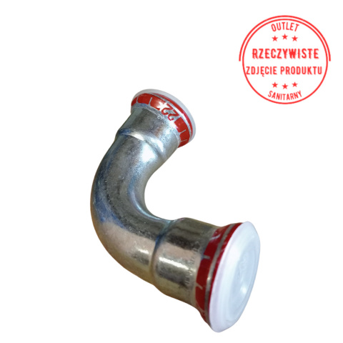 Kolano dwukielichowe Geberit Mapress C-Stahl d22 90° Kolano dwukielichowe Geberit Mapress C-Stahl d22 90°