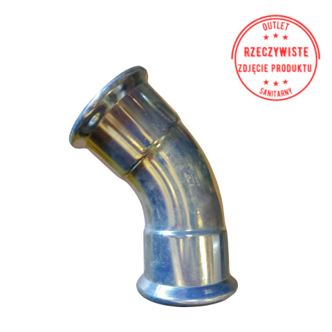 Kolano dwukielichowe KAN-therm d108 45° Kolano dwukielichowe KAN-therm d108 45°