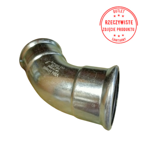 Kolano dwukielichowe KAN-therm d54 45° Kolano dwukielichowe KAN-therm d54 45°