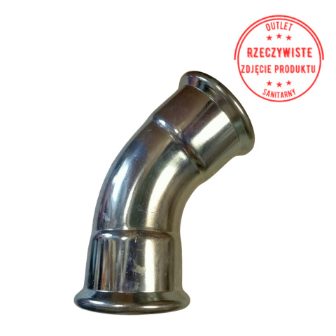 Kolano dwukielichowe KAN-therm d76,1 45° Kolano dwukielichowe KAN-therm d76,1 45°