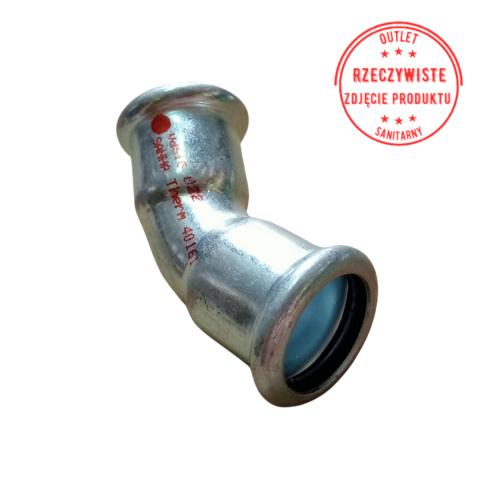 Kolano dwukielichowe SANHA-Therm d22 45° Kolano dwukielichowe SANHA-Therm d22 45°