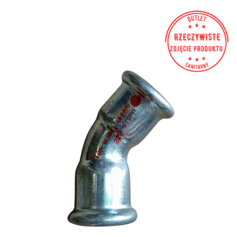 Kolano dwukielichowe SANHA-Therm d22 45° Kolano dwukielichowe SANHA-Therm d22 45°
