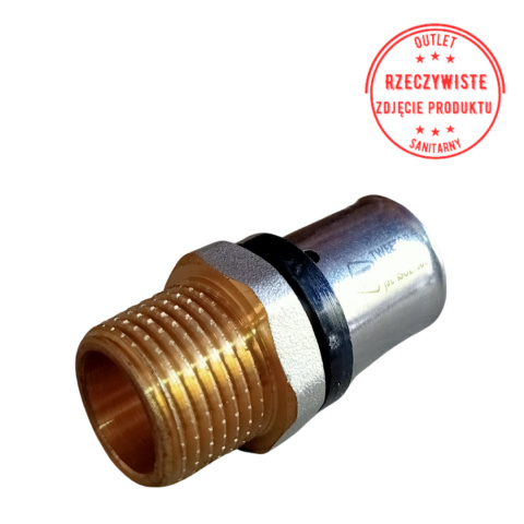 Złączka zaprasowywano-wkrętna TweeTop 20x1/2'' Złączka zaprasowywano-wkrętna TweeTop 20x1/2''