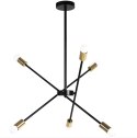 Lampa APP1116-6CP Black/Gold