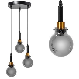 LAMPA APP1125-3CP BLACK GOLD
