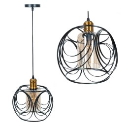 LAMPA APP1127-1CP BLACK/GOLD/AMBER