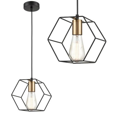LAMPA APP1131-1CP BLACK/GOLD
