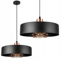 Lampa APP1246-1CP Black/Rose Gold