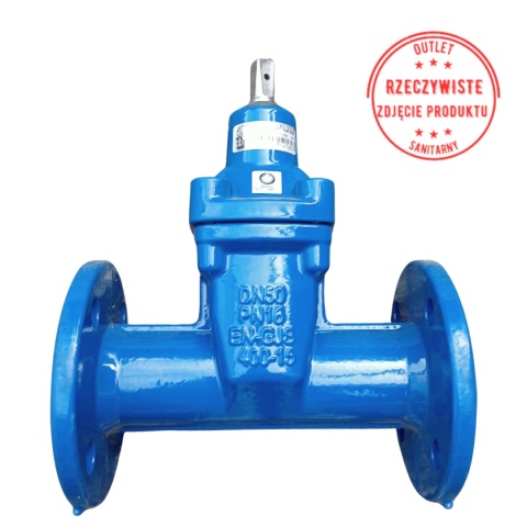 Zasuwa miękkouszczelniona kołnierzowa JAFAR typ 2002 DN50 PN16