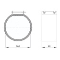 Opaska montażowa wentylatorów kanałowych ALNOR MSFK-C160