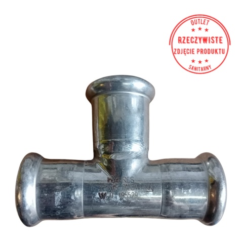 Trójnik równoprzelotowy inoxPRES Raccorderie Metalliche 22x22x22