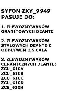 Syfon do zlewozmywaka 1-komorowego - Space-Saver