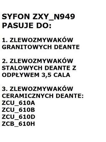 Syfon do zlewozmywaka 1-komorowego - Space-Saver