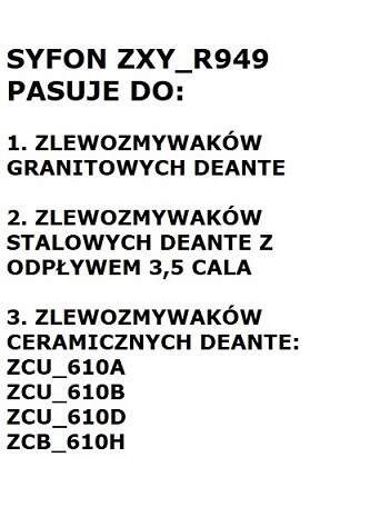 Syfon do zlewozmywaka 1-komorowego - Space-Saver