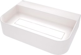 Umywalka granitowa nablatowa z miejscem na baterię - z maskownicą