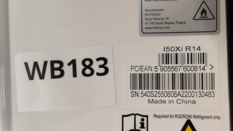 Wyprzedaż (WB183) Klimatyzator ROTENSO IMOTO I50Xi R14 j.wewn.