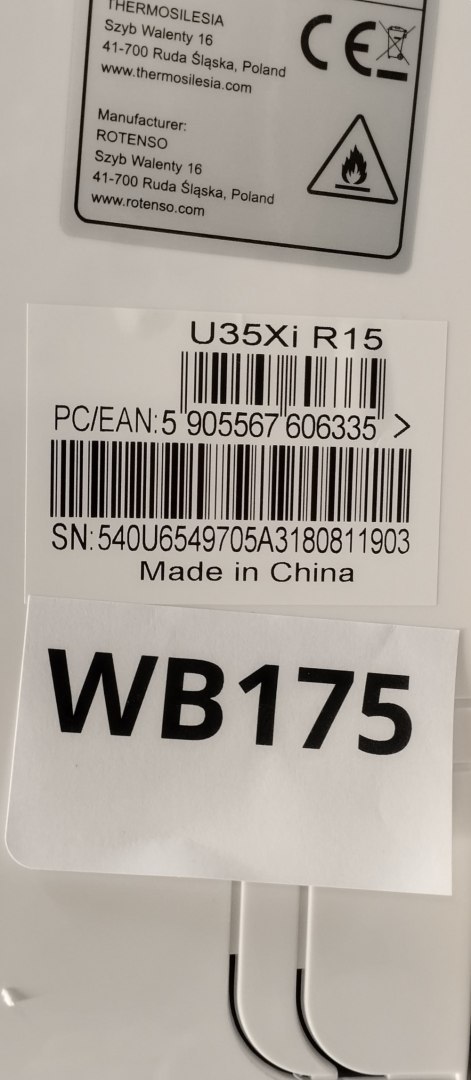 Wyprzedaż (WB175) Klimatyzator ROTENSO UKURA U35Xi R15 j.wewn.