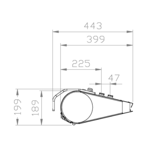 Kurtyna powietrzna bez wymiennika ciepła Slim N-100 RAL9006 Flowair Kurtyna powietrzna bez wymiennika ciepła Slim N-100 RAL9006 Flowair