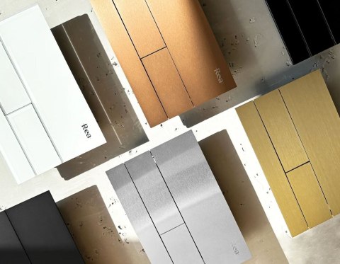 PRZYCISK DO STELAŻA PODTYNKOWEGO T STEEL BLACK