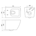 Miska WC z deską wolnoopadającą Mexen Vega