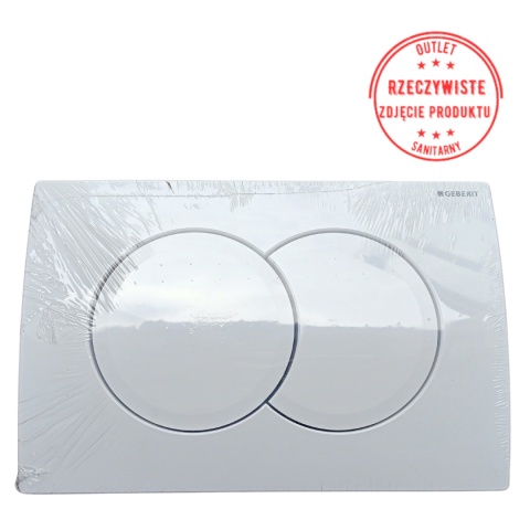 Przycisk uruchamiający Geberit Delta01 do spłukiwania dwudzielnego