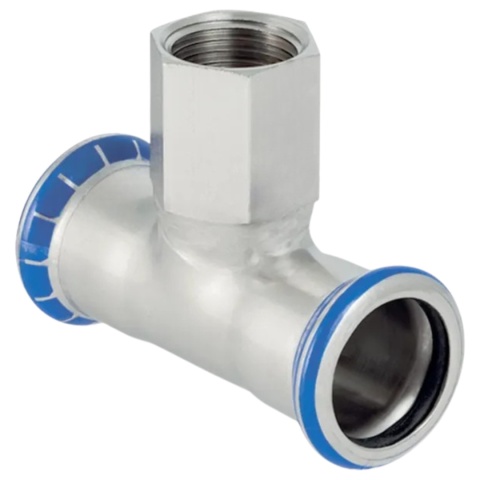 Trójnik przejściowy Geberit Mapress Edelstahl GW 35x1/2''x35