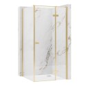 DRZWI PRYSZNICOWE ATLAS BRUSH GOLD 90 P