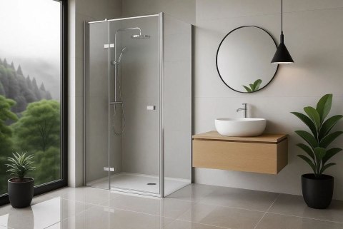 DRZWI PRYSZNICOWE ATLAS CHROM 90 L