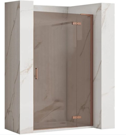 DRZWI PRYSZNICOWE HUGO BROWN/BRUSH COPPER 80