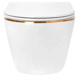 Miska WC REA CARLO MINI TORNADO NF GOLD EDGE