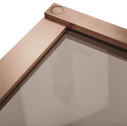 DRZWI PRYSZNICOWE HUGO BROWN/BRUSH COPPER 80