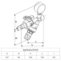 Zawór napełnienia instalacji z manometrem SYR 2128 1/2''