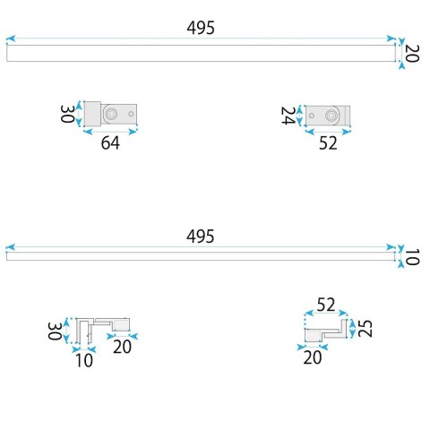 RAMIĘ DO RAPID PRZYŚCIENNEJ BRUSH GOLD