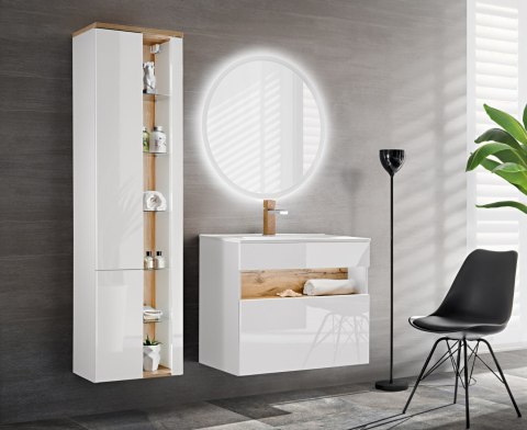 Szafka pod umywalkę 80cm BAHAMA WHITE szuflada