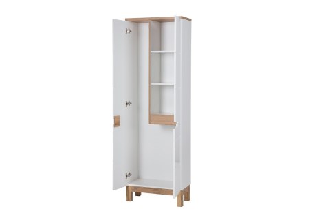 Szafka wysoka 187 cm, trzydrzwiowa BALI WHITE