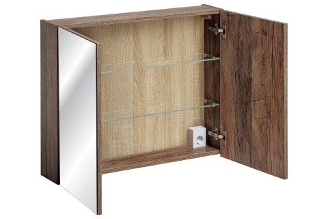 Szafka z lustrem 80 cm SANTA FE OAK