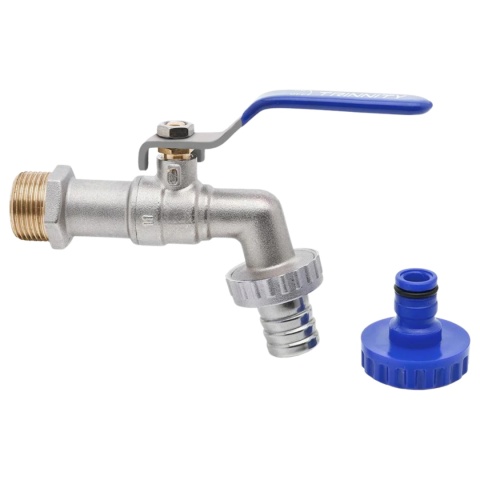 Zawór czerpalny z końcówką metalową i plastikową 1'' TRINNITY
