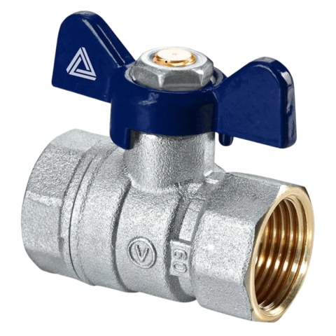 Zawór kulowy W/W motylek PN40 3/4'' (DN20) TRINNITY