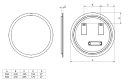 Lustro LED bez ramy 60 cm VENUS