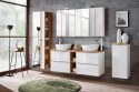 Szafka dolna z koszem na pranie 35 cm CAPRI WHITE