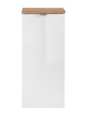 Szafka dolna z koszem na pranie 35 cm CAPRI WHITE