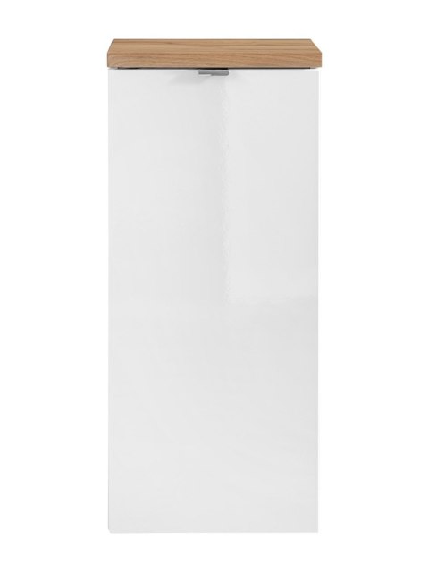 Szafka dolna z koszem na pranie 35 cm CAPRI WHITE
