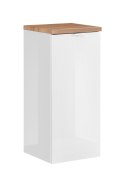 Szafka dolna z koszem na pranie 35 cm CAPRI WHITE