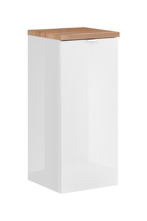 Szafka dolna z koszem na pranie 35 cm CAPRI WHITE