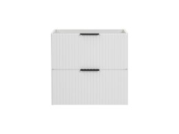 Szafka pod umywalkę 60cm biała ryflowana ADEL WHITE