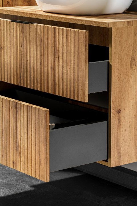 Szafka pod umywalkę 60cm 2 szuflady ADEL OAK