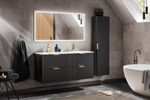 Szafka pod umywalkę 60cm 2 szuflady ADEL BLACK