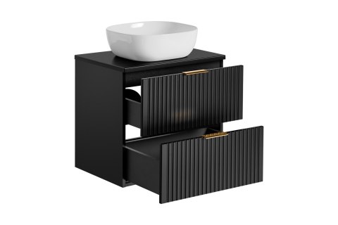 Szafka pod umywalkę 60cm 2 szuflady ADEL BLACK